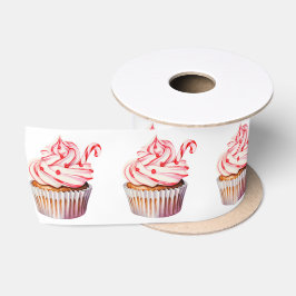 Lazo De Raso Navidades pasteles con canes de candy