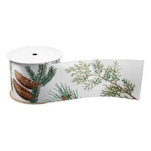 Lazo De Raso Navidades Pine Conifer Forest Festive
