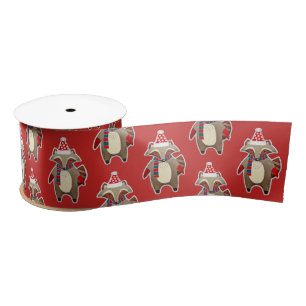 Lazo De Raso navidades raccoon ribbon