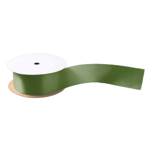 Lazo De Raso Navidades retro Color sólido verde