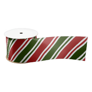Lazo De Raso Navidades rojos y verdes