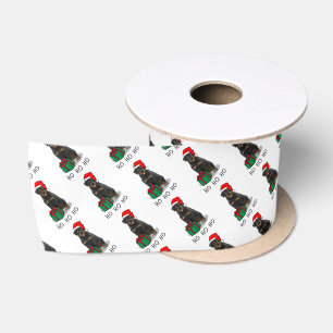 Lazo De Raso Navidades Santa Claus Gorra Rottweiler Dog Funny