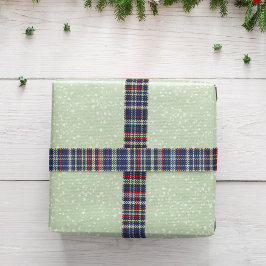 Lazo De Raso Navidades Sencillo Navy Patrón de manto azul Rústi
