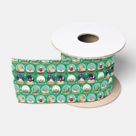 Lazo De Raso Navidades snowglobe//Gnome//Gingerbread House//
