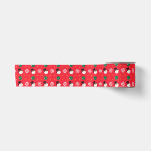 Lazo De Raso Navidades Snowman Snowflakes