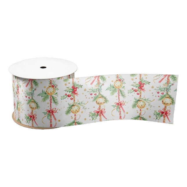 Lazo De Raso Navidades String Ornaments Baubles (Carrete)