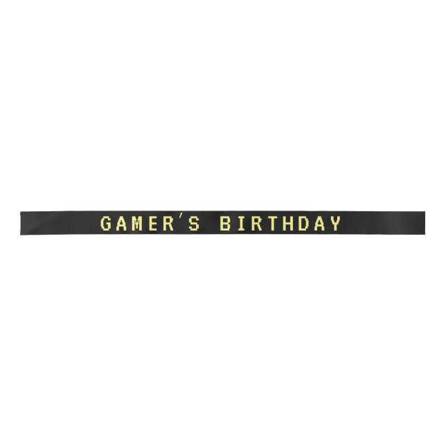 Lazo De Raso Neon Any año videojuegos cumpleaños (Anverso)