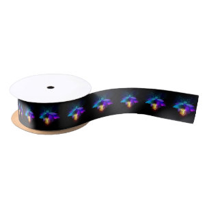 Lazo De Raso Neon Firefly en negro