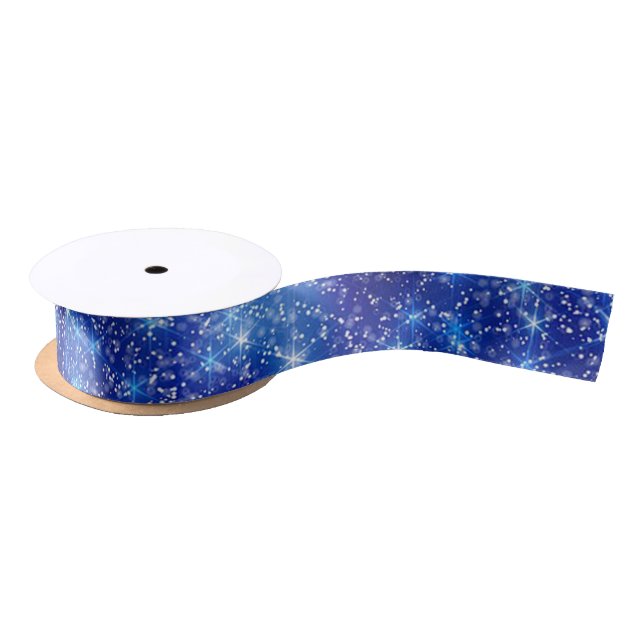 Lazo De Raso Nieve azul (Carrete)