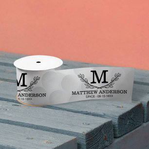 Lazo De Raso Nombre del patrón de bola de golf personalizado Mo