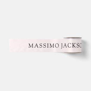 Lazo De Raso Nombre editable minimalista moderno plano color pa