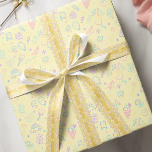 Lazo De Raso Nombre personalizado de las mariposas amarillas qu