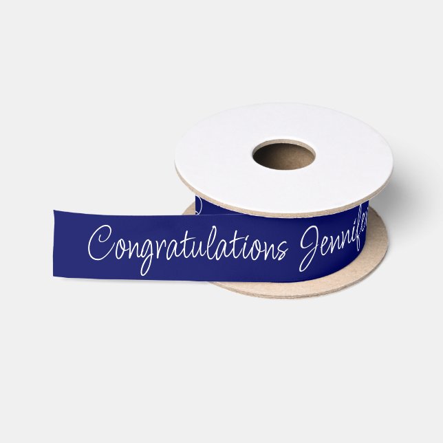 Lazo De Raso Nombre personalizado del guión de felicitación del (Carrete)
