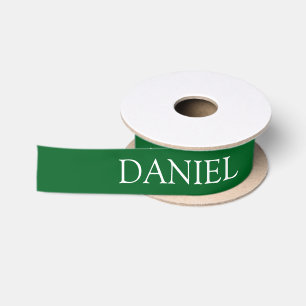 Lazo De Raso Nombre Personalizado Verde