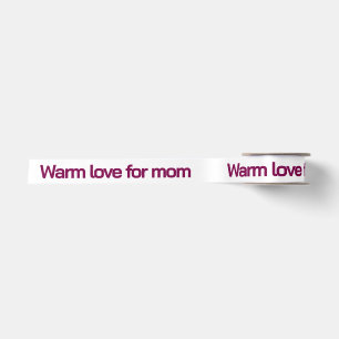 LAZO DE RASO NOMBRE PERSONALIZADO Y TEXTO AMOR CALIDO PARA MAMÁ