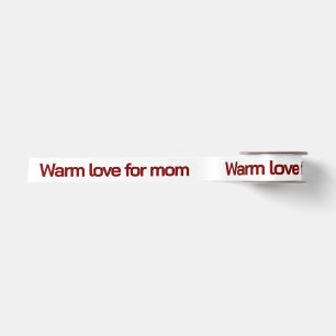 LAZO DE RASO NOMBRE PERSONALIZADO Y TEXTO AMOR CALIDO PARA MAMÁ