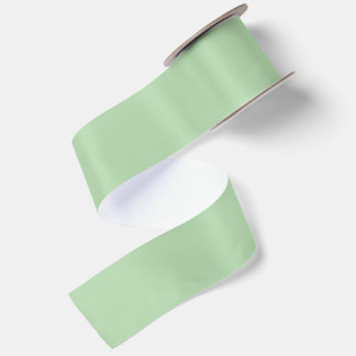 LAZO DE RASO NOMBRE PERSONALIZADO Y TEXTO VERDE PÁLIDO