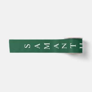 Lazo De Raso Nombre vertical personalizado verde