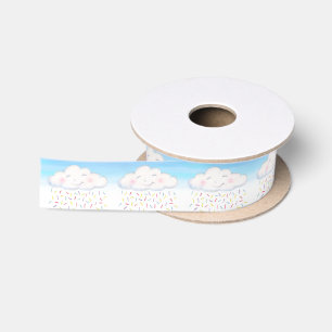 Lazo De Raso Nubes felices caramelos rociar color agua ducha be