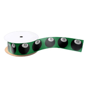 Lazo De Raso Ocho bolas en verde