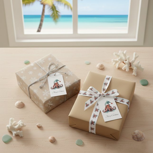 Lazo De Raso Octopus navidades, personalizable (Subido por el creador)
