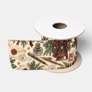 Lazo De Raso Oficina de Correos de Navidad Victoriana