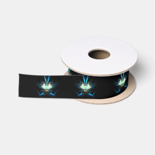 Lazo De Raso Ojos Brillantes Criatura Azul Luminosa