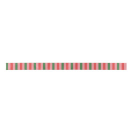 Lazo De Raso Old Fashioned Christmas Stripes Red Green Pink
