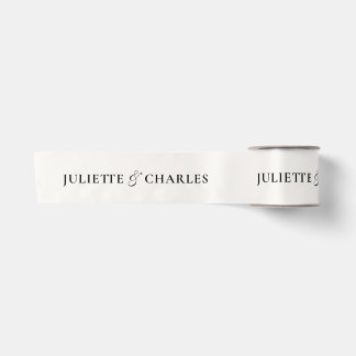 Lazo De Raso Old Money Black & White | Wedding Satin Ribbon