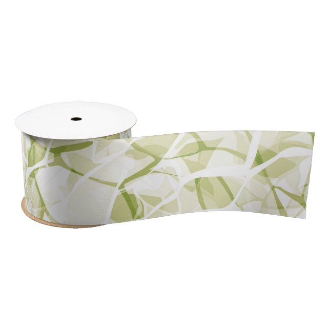 Lazo De Raso olive-white abstract fashionable modern pattern    (Carrete)