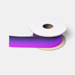 Lazo De Raso Ombre Negro Azul Violeta y Rosa Caliente