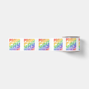 Lazo De Raso Orgulloso Demócrata Gay Divertido LGBT