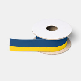 Lazo De Raso Oro apalache y cinta Azul-Rayada