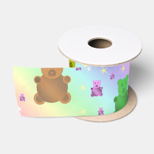 Lazo De Raso osito de peluche, oso de peluche, pastel, niño + p