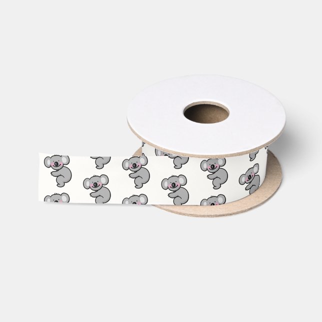 Lazo De Raso Oso Koala Adorable  (Carrete)
