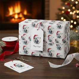 Lazo De Raso Oso polar navidades