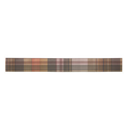 Lazo De Raso Otoño Brown y Naranja Plaid