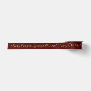 Lazo De Raso Oxblood Gold Elegante Clásico Lindo Personalizado