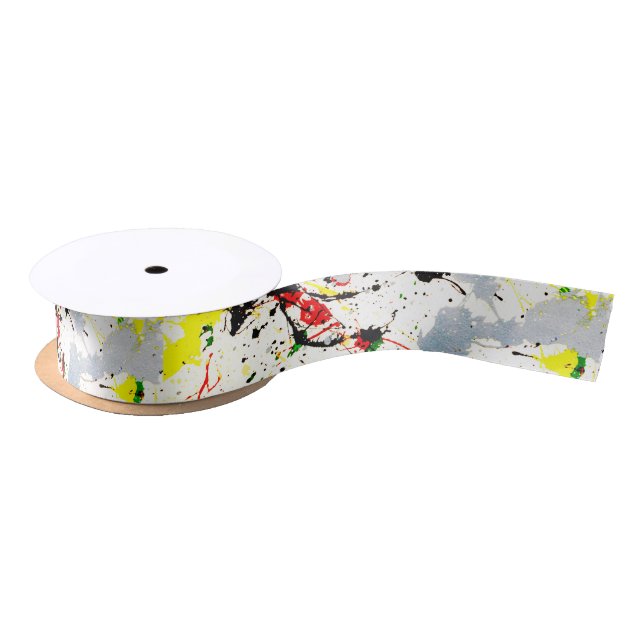 Lazo De Raso Paint Splatter (Carrete)