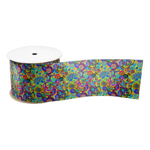 Lazo De Raso paisley floral brillante