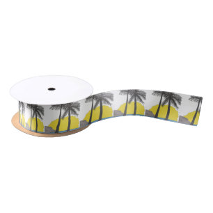 Lazo De Raso Palm Tree Sunrise Silhouette