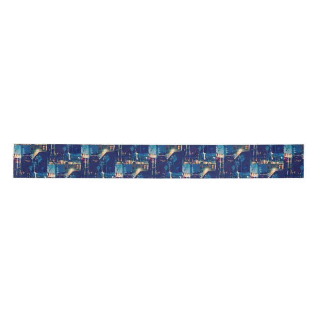 Lazo De Raso Palmeras azules (Anverso)