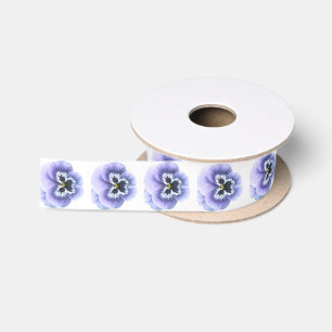 Lazo De Raso Pansy Face Purple