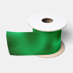 Lazo De Raso Papel de aluminio verde