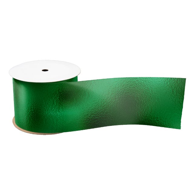 Lazo De Raso Papel de aluminio verde (Carrete)
