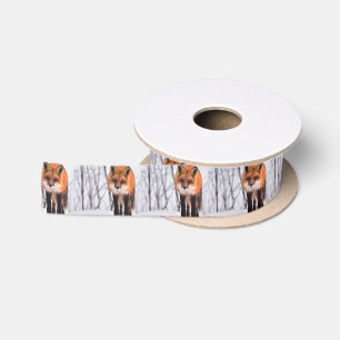 Lazo De Raso papel de embalaje del zorro del invierno, papel de