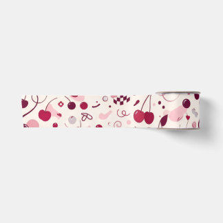 Lazo De Raso Papel de envolver continuo Cherry Pink Y2K | Aes l