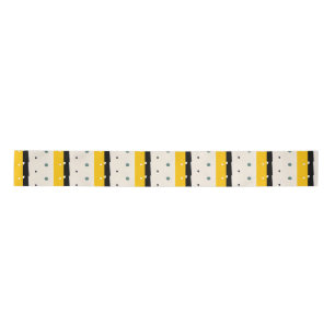Lazo De Raso Papel de envolver negro amarillo