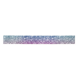Lazo De Raso Papel de regalo con brillo rosa azul ombre