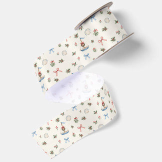 Lazo De Raso Papel de regalo de Navidad Costera | Proas de vele
